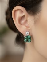 Orecchini Ultima Edizione Donna Verde  in Argento OAO6125 - OAO6125